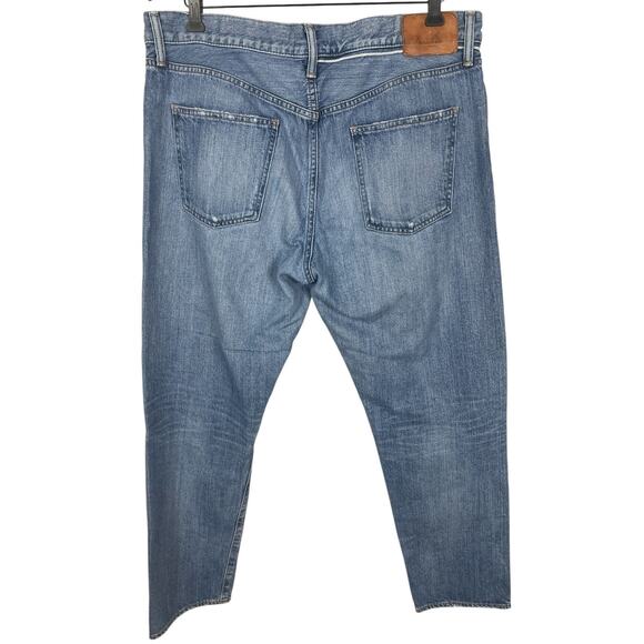 Moussy Vintage Saab Cotton Tapered Jeans Distressed Made In Japan Women's 38 - Picture 4 of 15